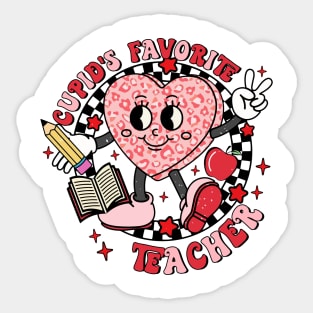 Cupid's Favorite Teacher, Valentine Teacher, Cute Valentine Sticker